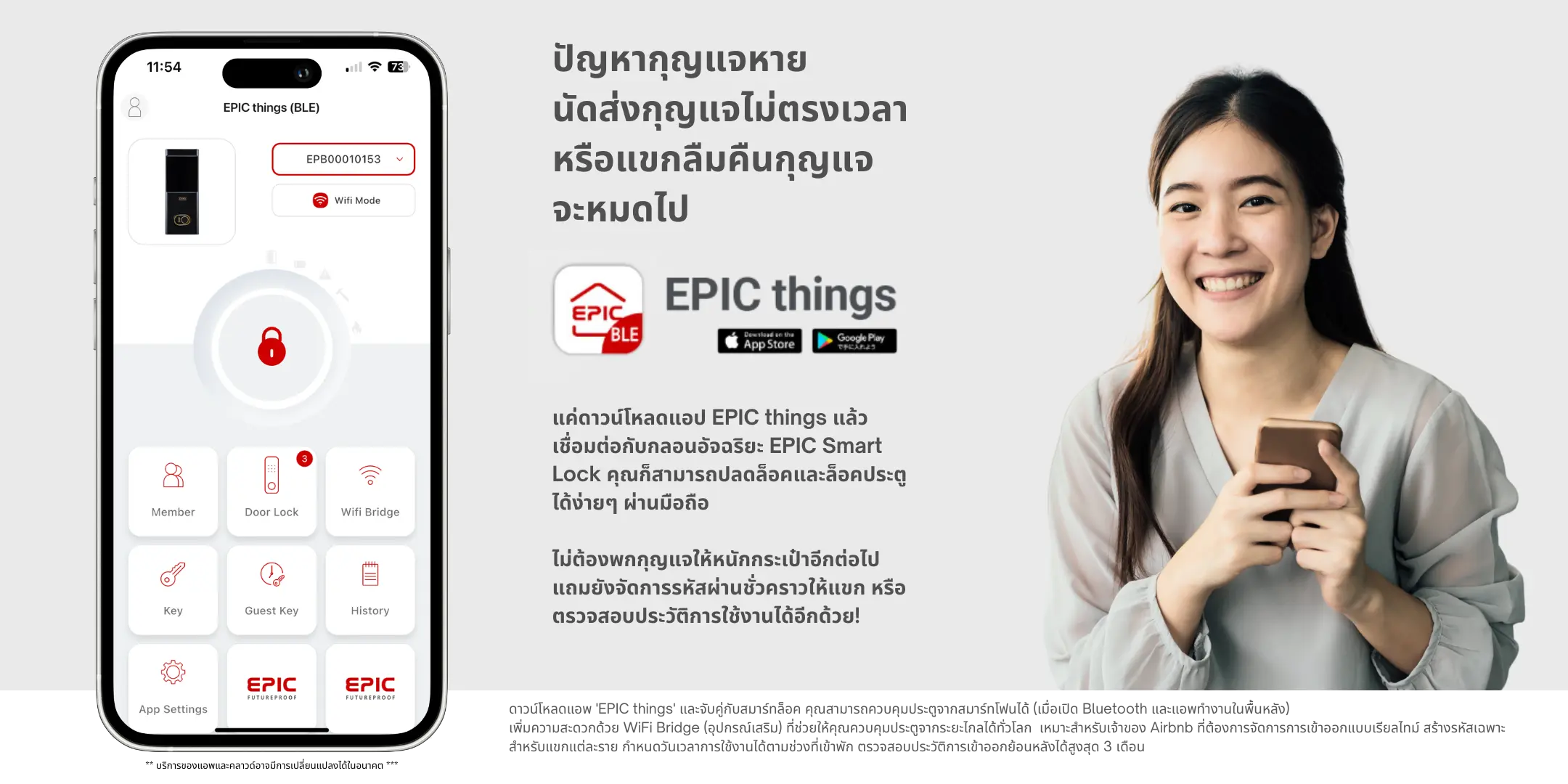 ปัญหากุญแจหาย 1 Digital Door Lock for AIRBnB